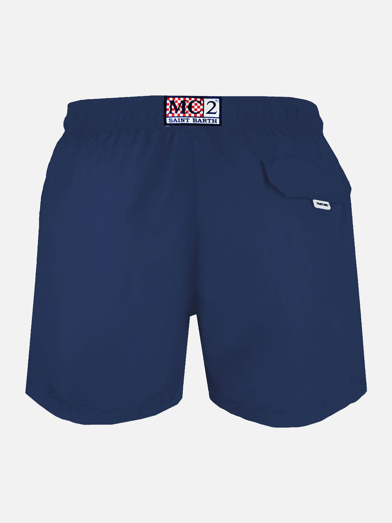 Man lightweight fabric navy swim-shorts Lighting Pantone | PANTONE SPECIAL EDITION