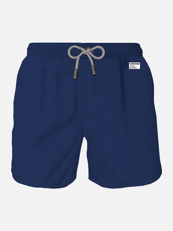 Costume da bagno da uomo in tessuto leggero blu navy Lighting Pantone | EDIZIONE SPECIALE PANTONE