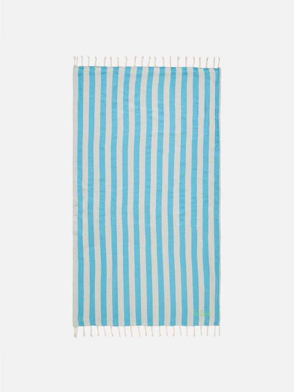 Classic Foutas doubled with soft polyester sponge and striped