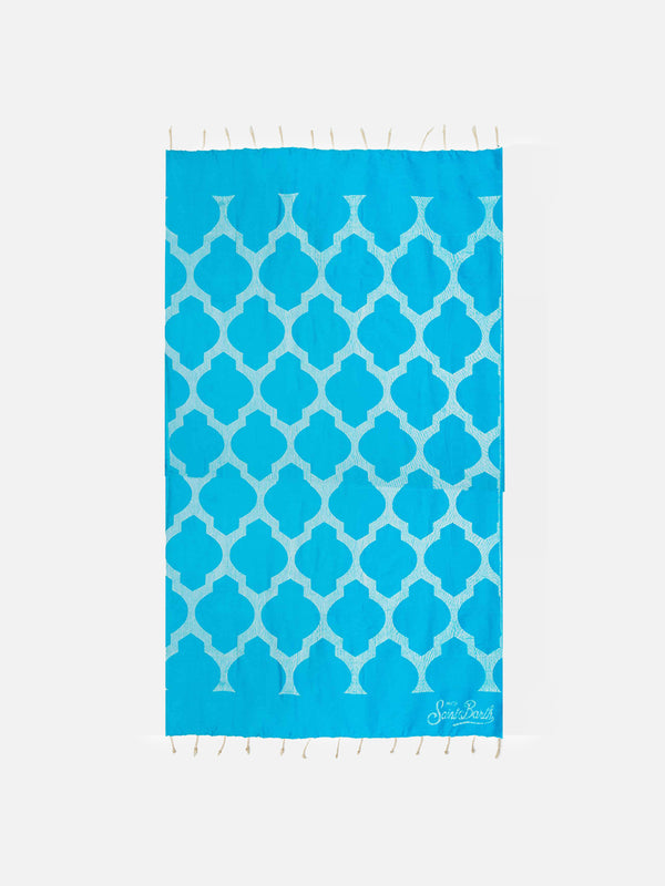 Damask pattern  jacquard beach towel
