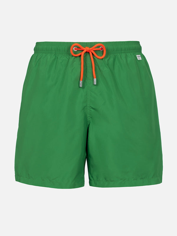 Man lightweight fabric grass green swim-shorts Lighting Pantone | PANTONE SPECIAL EDITION
