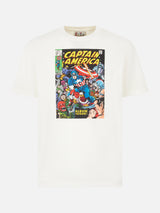 Man heavy cotton t-shirt with Captain America print | MARVEL SPECIAL EDITION