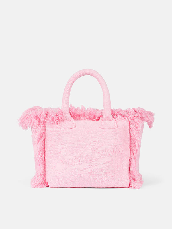 Colette pink terry soft handbag
