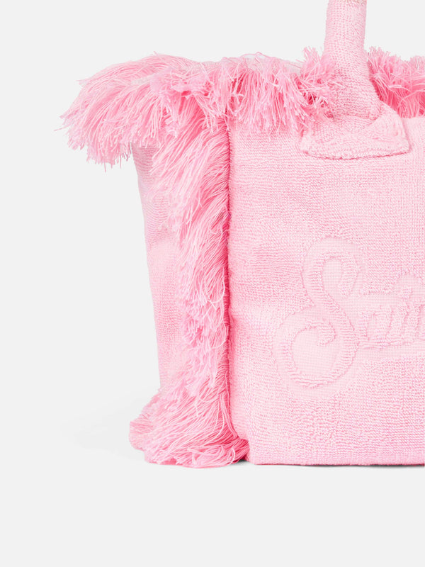 Colette pink terry soft handbag
