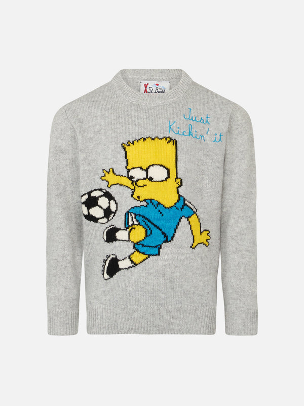Boy crewneck sweater with Bart Simpson print |THE SIMPSON SPECIAL EDITION