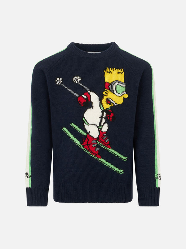 Boy crewneck sweater with Bart Simpson print |THE SIMPSON SPECIAL EDITION