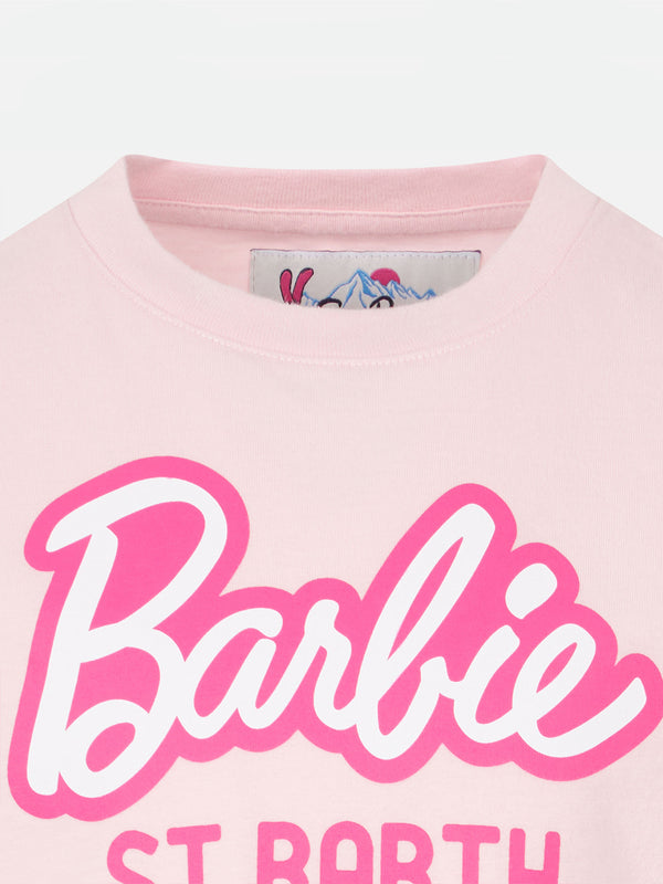 T-shirt da bambina in cotone pesante con stampa Barbie St. Barth | EDIZIONE SPECIALE BARBIE