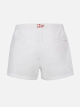 Man white fitted cut swim shorts Harrys