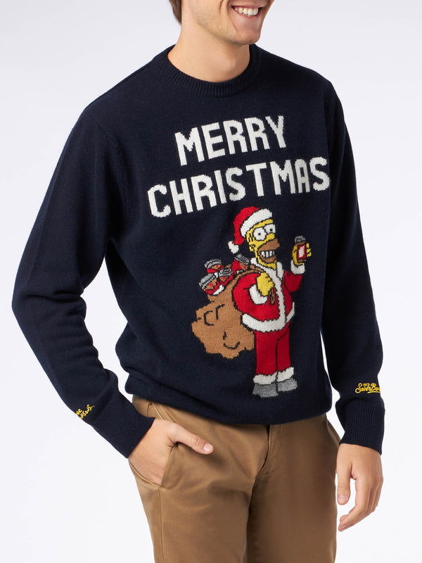 Man crewneck sweater with Homer Simpson jacquard print | THE SIMPSONS SPECIAL EDITION
