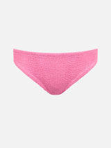 Girl pink crinkle swim briefs Madame with bow