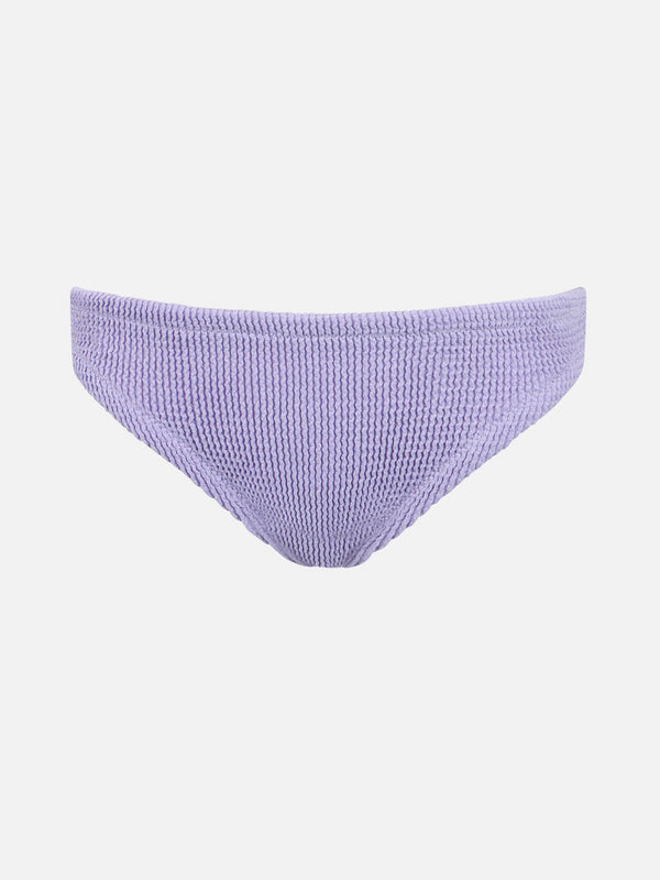 Girl lilac crinkle swim briefs Madame with bow
