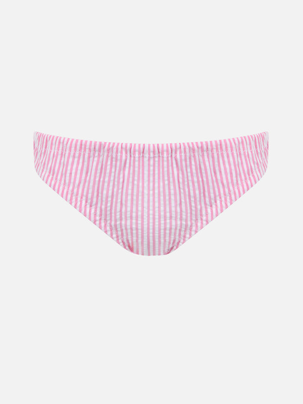 Girl cotton swim briefs Madame with bow and Betsy print | MADE WITH LIBERTY FABRIC
