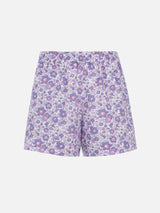 Woman cotton Betsy pull up shorts Meave | MADE WITH LIBERTY FABRIC