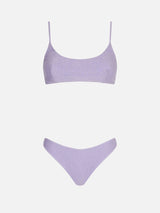 Lilac lurex bralette bikini