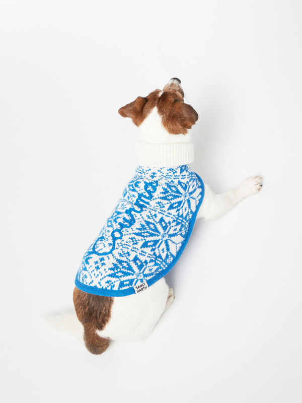 Dog sweater with Nordic print
