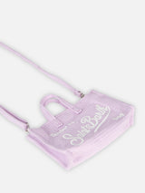 Lilac waffle cotton fabric Phone Bag