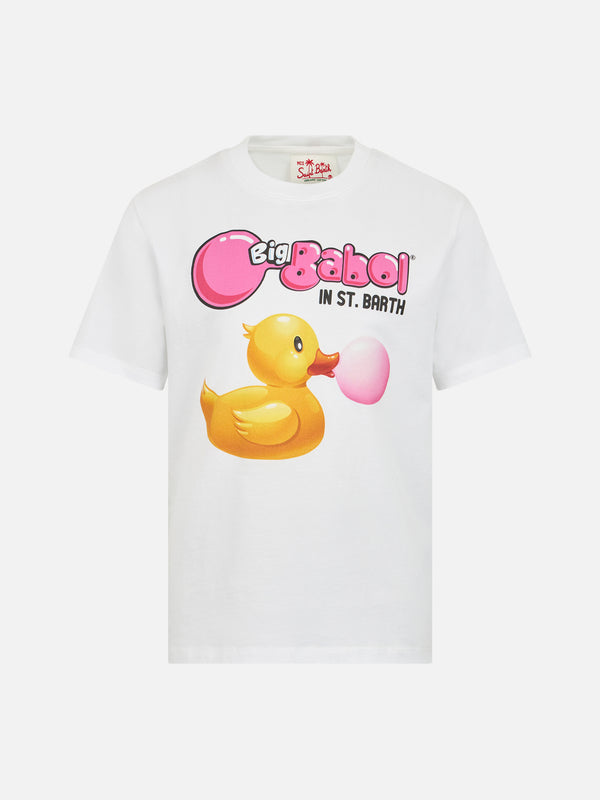 Boy cotton t-shirt with ducky big Babol print | BIG BABOL SPECIAL EDITION