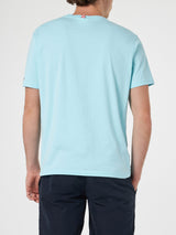 T-shirt da uomo con stampa piazzata Portofino Vespa Friend | EDIZIONE SPECIALE VESPA