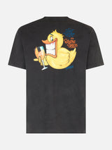 T-shirt da uomo vintage in cotone Jack con stampa Ducky Cryptopuppets | EDIZIONE SPECIALE CRYPTOPUPPETS