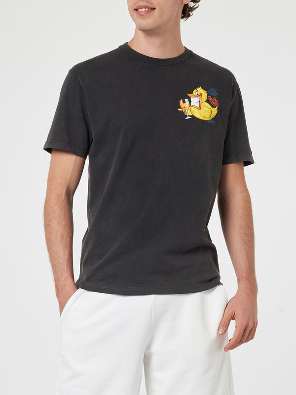 T-shirt da uomo vintage in cotone Jack con stampa Ducky Cryptopuppets | EDIZIONE SPECIALE CRYPTOPUPPETS