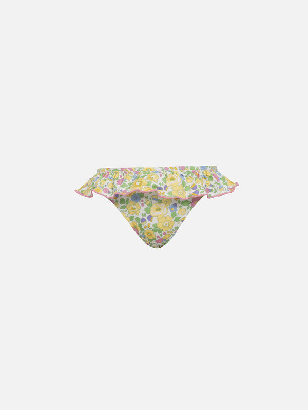 Girl ruffled swim briefs Melly with Betsy print | MADE WITH LIBERTY FABRIC