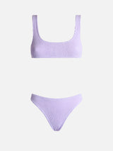 Woman lilac classic crinkle bikini Naima Elise