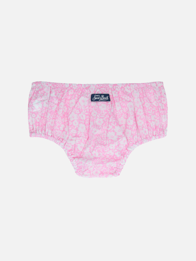 Infant bloomers Pimmy with vintage flower print