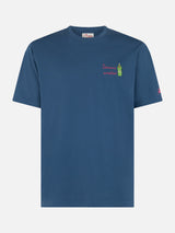 T-shirt da uomo classic fit in jersey di cotone Portofino con ricamo Domani smetto