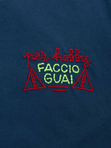 Boy cotton jersey t-shirt Portofino Jr with Per hobby faccio guai embroidery  | INSULTI LUMINOSI SPECIAL EDITION