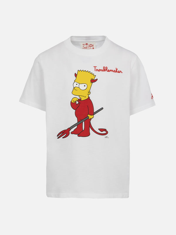 Boy cotton t-shirt with Bart print and embroidery | THE SIMPSON SPECIAL EDITION