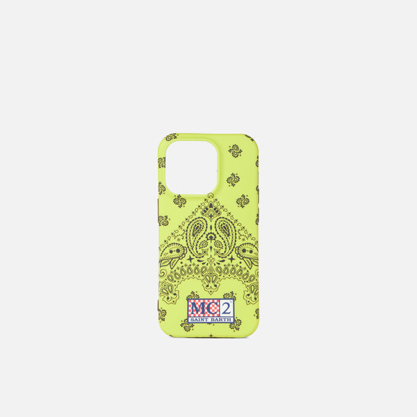 Cover for iPhone 14 Pro with bandanna print