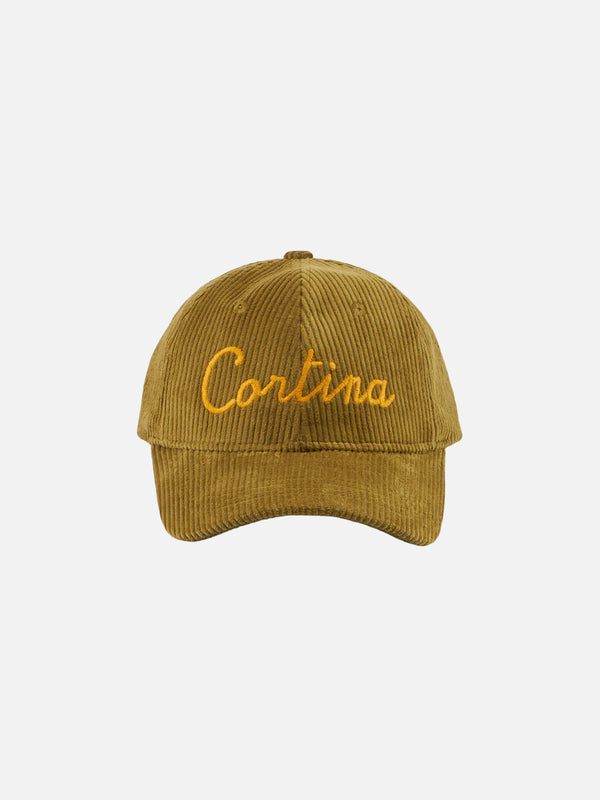 Baseball corduroy cap with Cortina embroidery
