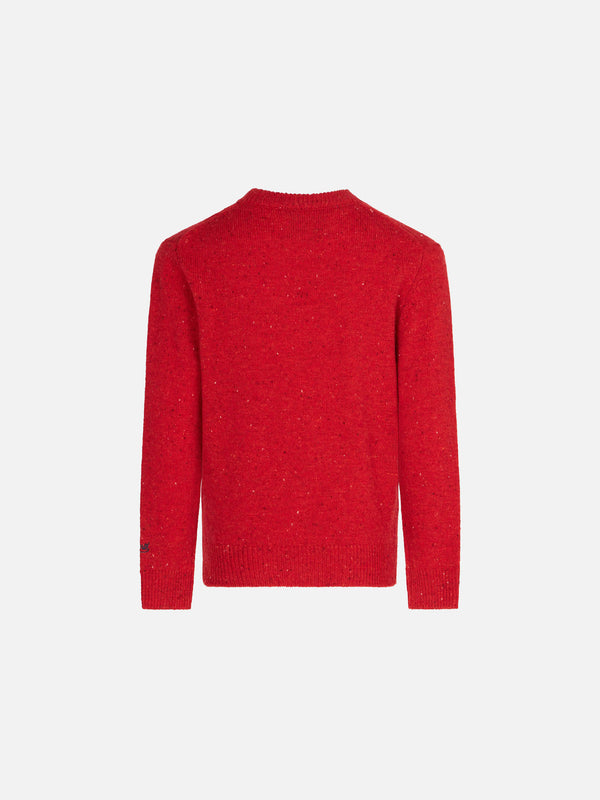 Boy red crewneck sweater