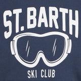 Felpa blu da bambino con stampa St. Barth Ski Club