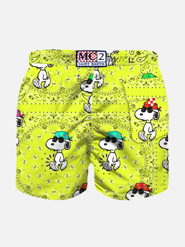 Boy swim shorts with Snoopy BANDANNA print | SNOOPY - PEANUTS™ SPECIAL EDITION