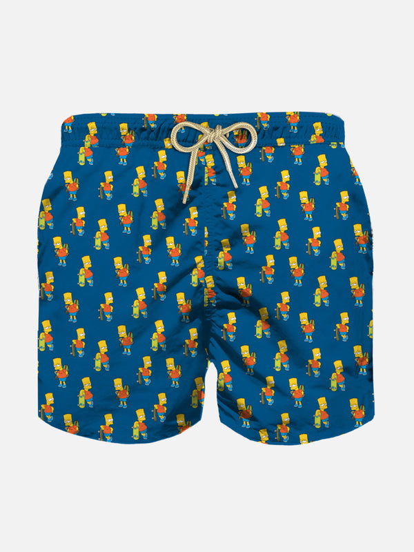 Boy light fabric swim shorts with skater Bart print | THE SIMPSONS SPECIAL EDITION