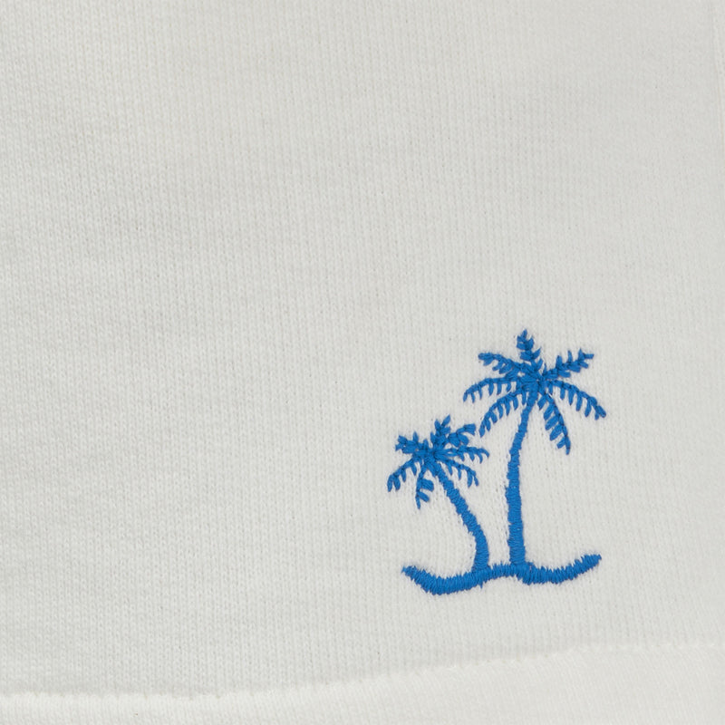 Bermuda da bambino in cotone bianco