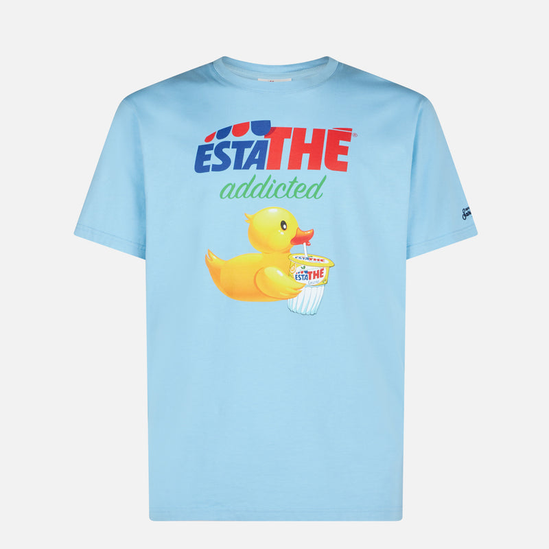 Man cotton t-shirt with ducky Estathé print | ESTATHE' SPECIAL EDITION