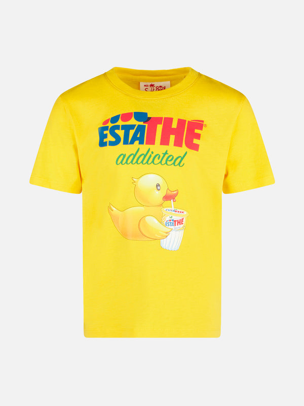 Kid cotton t-shirt with Estathé ducky print | ESTATHE' SPECIAL EDITION