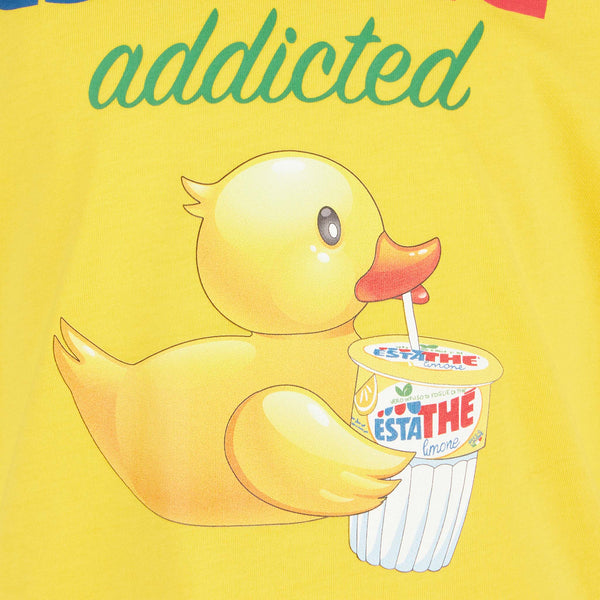 Kid cotton t-shirt with Estathé ducky print | ESTATHE' SPECIAL EDITION