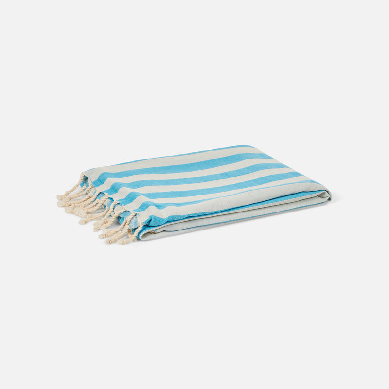 Classic Foutas doubled with soft polyester sponge and striped