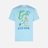 T-shirt da uomo in cotone con stampa It's Gin o'clock