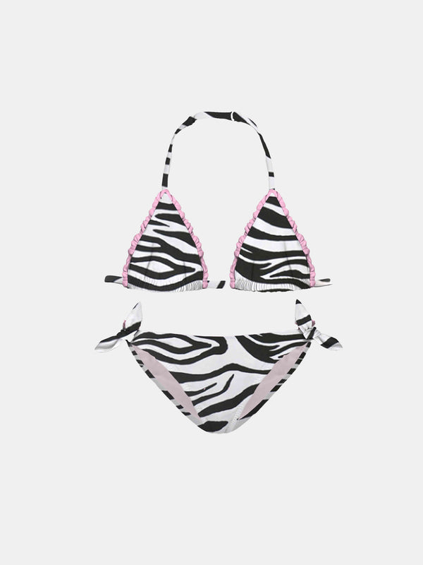 Bikini da bambina zebrato 
