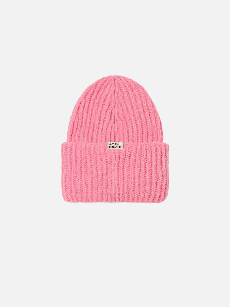 Girl brushed and ultra soft beanie with Apres Chic embroidery