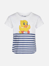 Girl t-shirt with ducky print