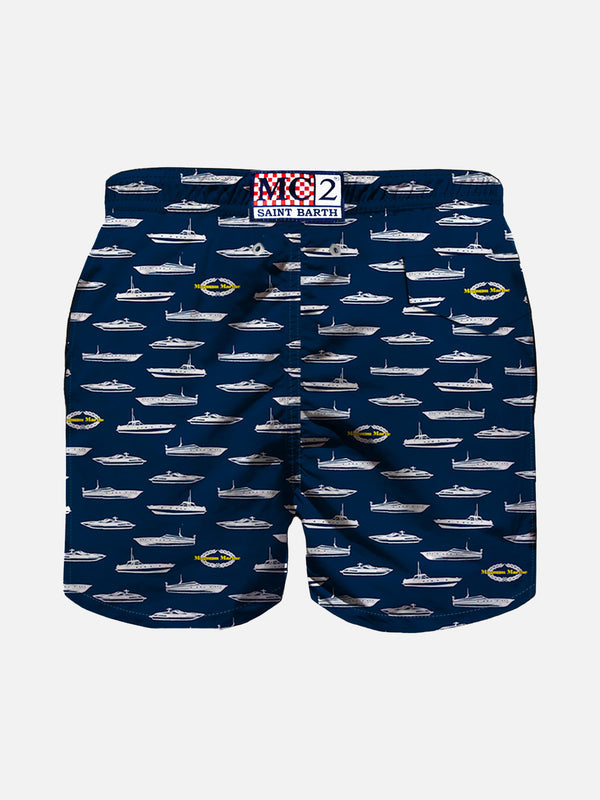 Boy swim shorts with Magnum Marine print | MAGNUM MARINE© SPECIAL EDITION