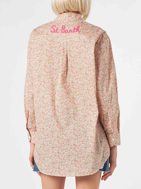 Camicia Brigitte in cotone con stampa fiori Liberty | EDIZIONE SPECIALE LIBERTY