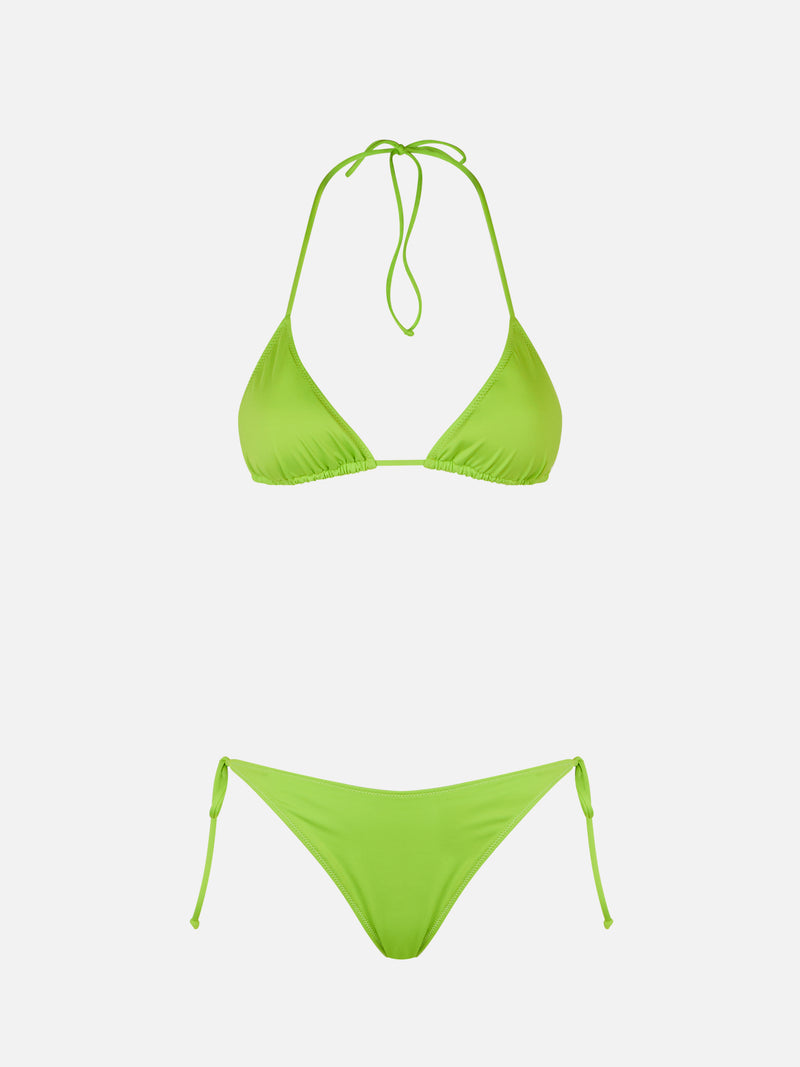 Bikini da donna a triangolo verde lime