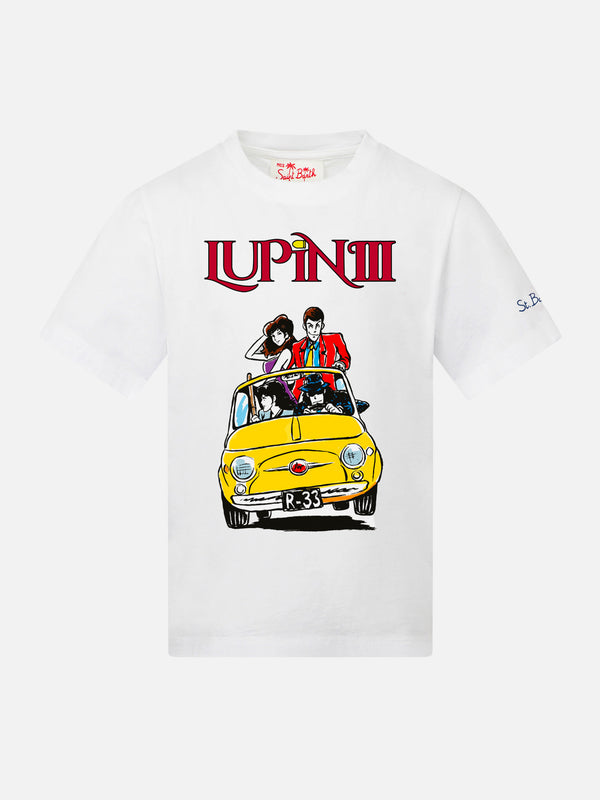 T-shirt da bambino in cotone con stampa Lupin | LUPIN III EDIZIONE SPECIALE