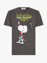 T-shirt da uomo in cotone con stampa Snoopy dancer | EDIZIONE SPECIALE PEANUTS®